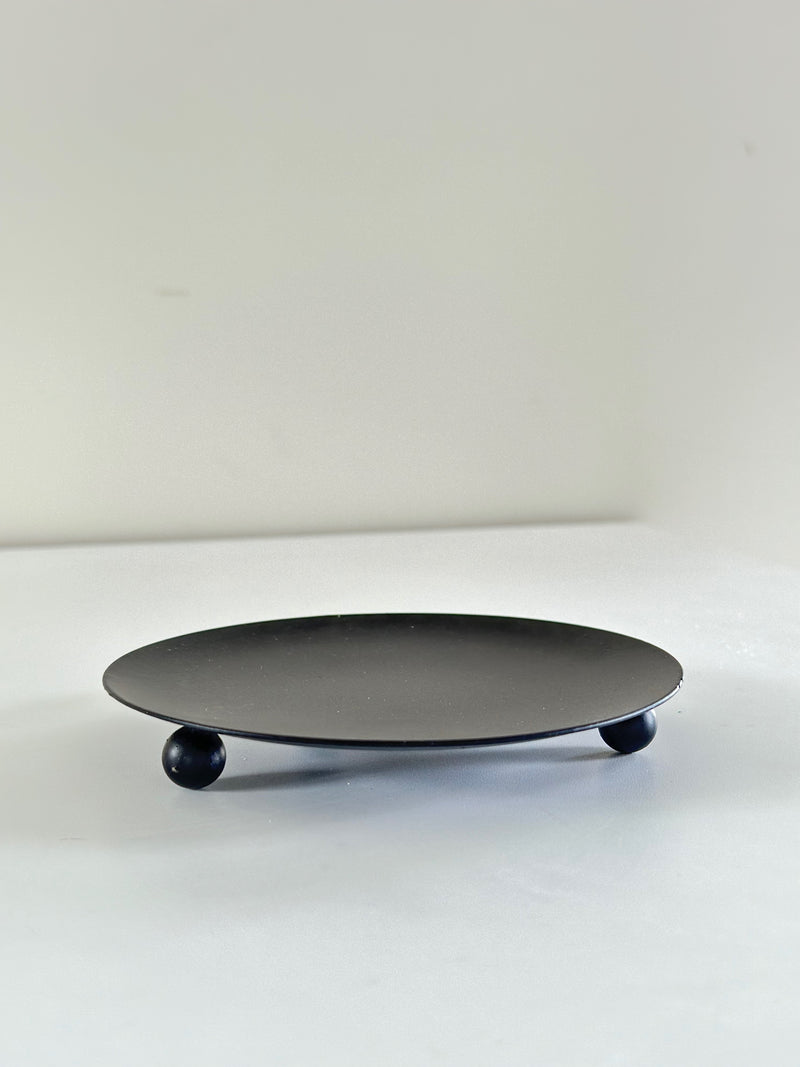 Candle plate - Black