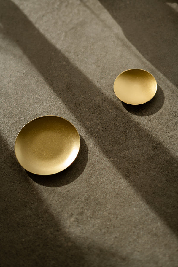 Candle plate - Gold